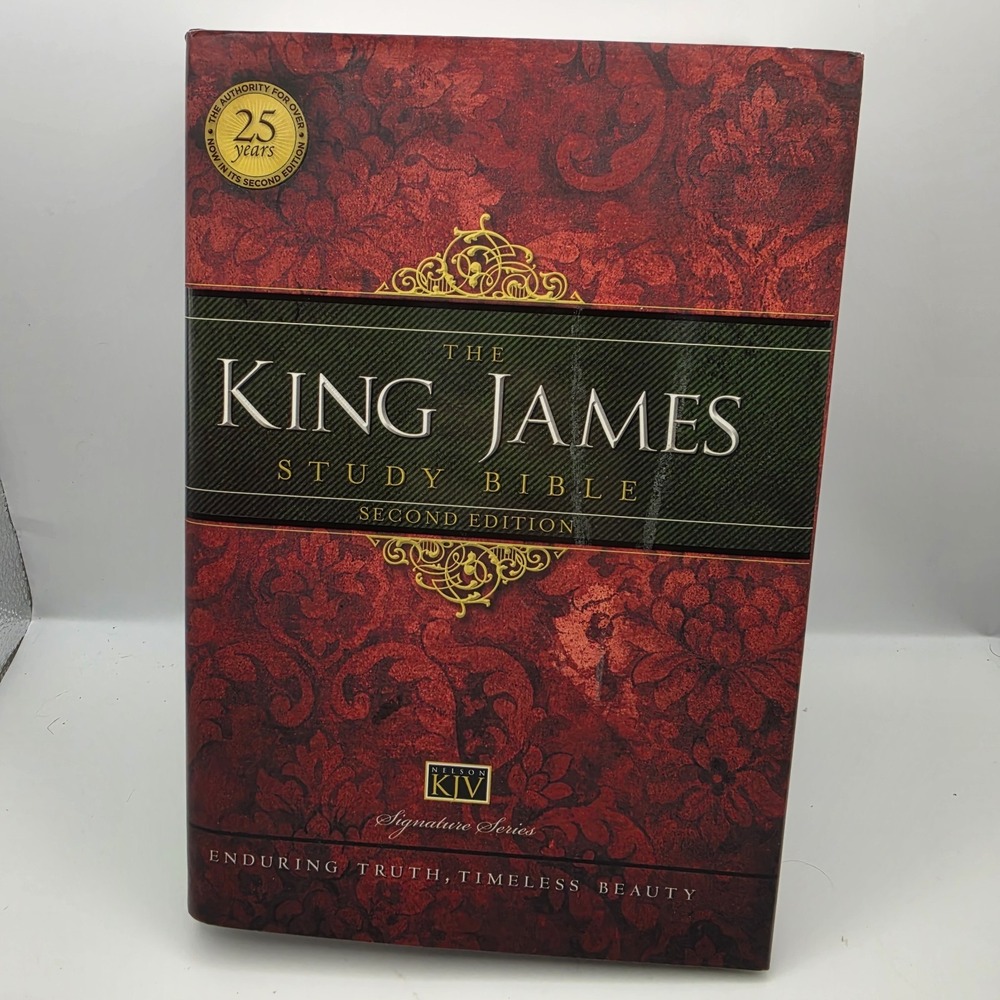 KJV Study Bible, Large Print, Hardcover, Red Letter Edition: 9781401679484